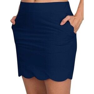 Three Sixty Six Scalloped Golf Skort Size 10 Dry Fit 4-Way Stretch UPF 50+
